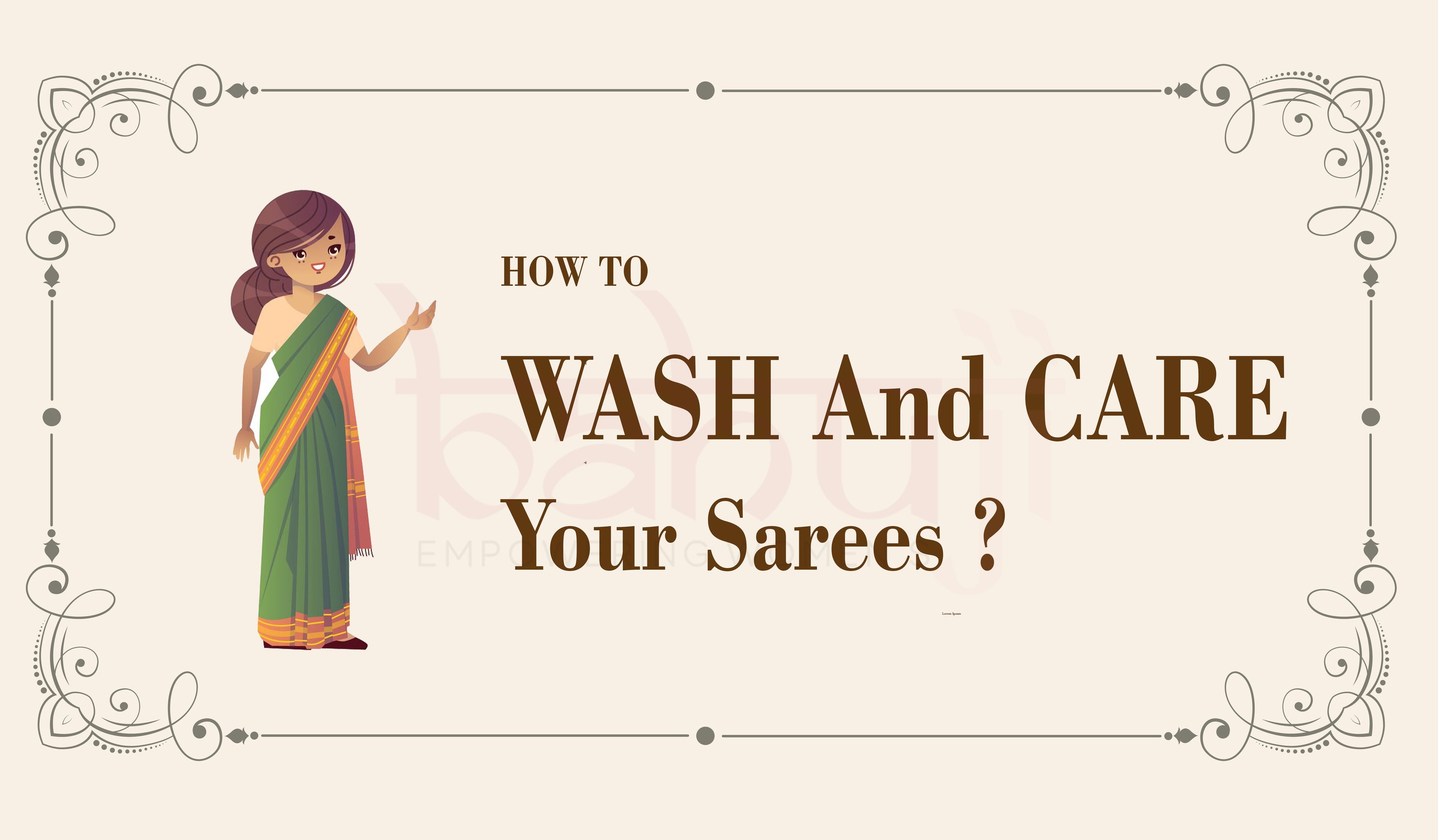 how to wash and care sarees