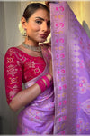Lovender Soft Banarasi Silk Saree