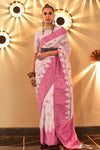 Off White Soft Silk Handloom Weaving Saree