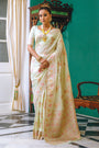 Gossamer Green Soft Silk Saree With Weaving