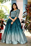 Beautiful Rama Chinnon Digital Printed Gown