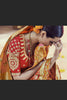 Mustard Yellow Silk Saree With Embroidery Work