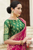 Magenta Silk Saree With Zari Weaving Work