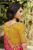 Pink & Yellow  Banarasi Silk Saree With Embroidery Work
