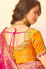 Pink Traditional Wedding Saree with Designer Blouse