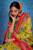 Yellow Tussar Silk With Kalamkari Printed Saree