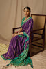 Purple Brasso Saree With Weaving
