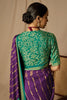 Purple Brasso Saree With Weaving