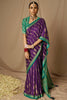 Purple Brasso Saree With Weaving