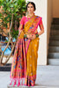Mustard Yellow Paithani Saree With Zari Weaving Work