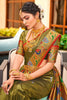 Pickle Green Paithani Saree With Blouse set