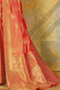 Orange Kanjivaram Saree For Wedding Look  