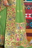 Green Colour Heavy Border Kanjivaram Saree