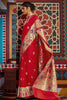 Embellished Red Kanjivaram Silk Saree 