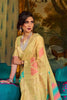 Corn Yellow And Golden Zari Design Border With Blouse - Bahuji - Premium Silk Sarees Online Shopping Store