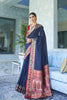 Light  blue kanjivaram silk saree