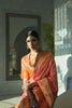 Women's Stylish Light Shade Orange Banarasi Silk Woven Saree - Bahuji - Premium Silk Sarees Online Shopping Store