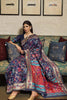 Berry Navy Blue Printed Woven Paithani Silk Saree With Blouse - Bahuji - Premium Silk Sarees Online Shopping Store