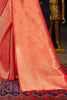 Fire Orange  kanjivaram silk saree