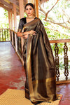Gold Zari Woven Kanjivaram Sareeree