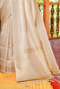 White Beautiful Kanjivaram Saree