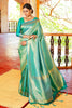 Blue zaree kanjivaram silk saree