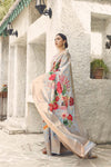 Baby Blue printed Woven Digital Silk Saree With Blouse - Bahuji - Premium Silk Sarees Online Shopping Store