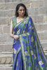 Flower Printed Woven Digitel saree 