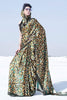Black Multi printed Woven Digital Silk Saree With Blouse - Bahuji - Premium Silk Sarees Online Shopping Store