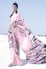 Baby Pink printed Woven Digital Silk Saree With Blouse - Bahuji - Premium Silk Sarees Online Shopping Store