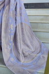 Lovender Zari Weaving Banarasi saree