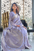 Lovender Zari Weaving Banarasi saree