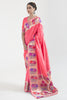 Pink kanjivaram silk saree
