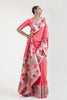 Pink kanjivaram silk saree