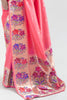 Pink kanjivaram silk saree