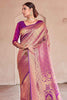 Purple kanjivaram silk saree