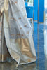Perfect Light Grey Tissue Woven Silk Saree 