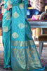 Best of all SkyBlue Kanjivaram Saree