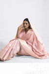 Party Wear Pink Color Banarasi Silk Saree