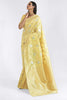 Banana Light Yellow Lenen Silk Saree