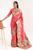 Tiger Orange Paithani Silk Saree With Blouse - Bahuji - Premium Silk Sarees Online Shopping Store