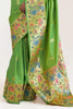 Pear Pista Paithani Silk Saree With Blouse - Bahuji - Premium Silk Sarees Online Shopping Store