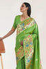 Pear Pista Paithani Silk Saree With Blouse - Bahuji - Premium Silk Sarees Online Shopping Store