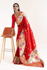 Crimson Red Paithani Silk Saree With Blouse - Bahuji - Premium Silk Sarees Online Shopping Store