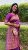 Violet & Golden Zari Woven Kanjivaram Saree With Blouse
