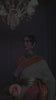 Fern Green Pure Linen Copper Zari Weaving Saree