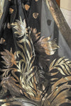 Black Soft Linen Banarasi Saree 