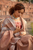 Light Chestnut Linen Silk Saree With Blouse