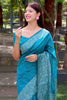 Latest Rich Pallu Firoji Colour Silk Saree With Blouse