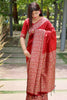 Beautiful Rich Pallu Red Colour Silk Saree With Blouse